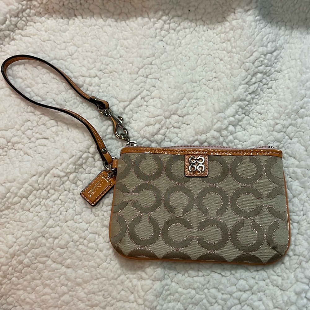 Small Coach wrist wallet